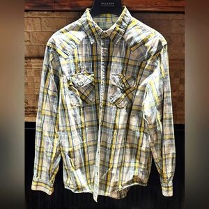 🛍 4/$20 🛍 Old Navy Plaid Long Sleeve Shirt Size L